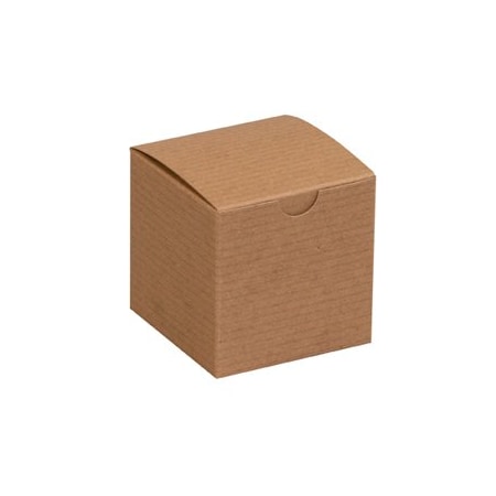 Bsc Preferred 3 x 3 x 3'' Kraft Gift Boxes, 100PK BUY00023812